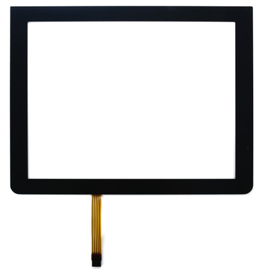 La alta definición 18,5” 5 ata con alambre la pantalla resistente del panel táctil con el marco negro, ratio del 16:9