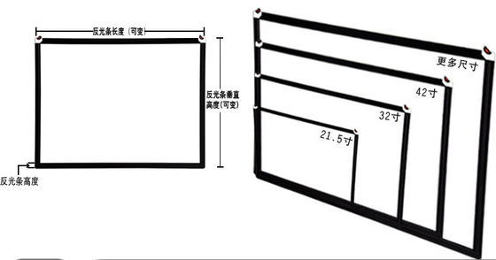 Quiosco de información panel táctil óptico de la pantalla táctil de 19 pulgadas USB