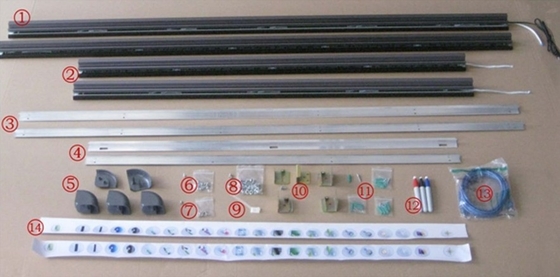 El panel infrarrojo de Tounch del quiosco de Skd, marco interactivo elegante del aluminio de los tableros
