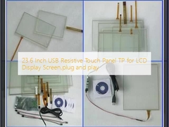 23.6 pulgadas USB Resistivo Panel táctil TP para pantalla LCD, enchufe y reproducción
