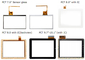 7 pulgadas de G+F/F proyectaron el panel táctil capacitivo de la tableta para el Tablet PC/el hogar elegante