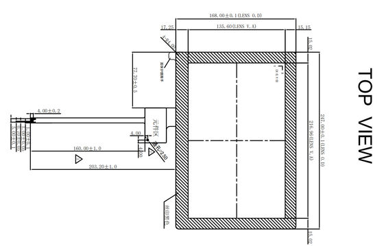 POS G + G 10.1 pulgadas proyectado panel táctil capacitivo