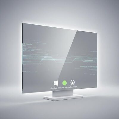 Panel táctil capacitivo proyectado compatible con Windows, Android y Linux con alta resolución táctil y construcción duradera