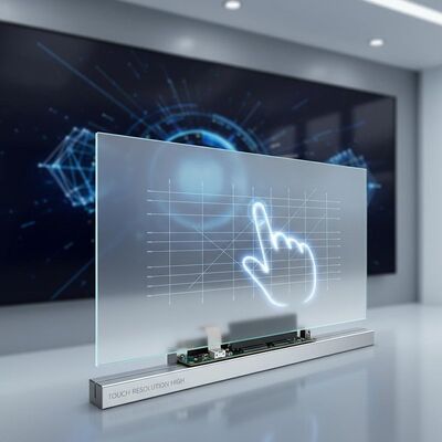 Sensor capacitivo proyectado antirreflejos que ofrece alta resolución táctil, diseñado para señalización digital e interacción táctil clara
